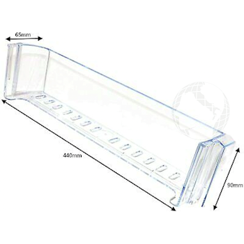 00630225717 Balconcino - Mensola per bottiglie sportello frigorifero (ORIGINALE Beko) dimensioni: 440x90x65mm