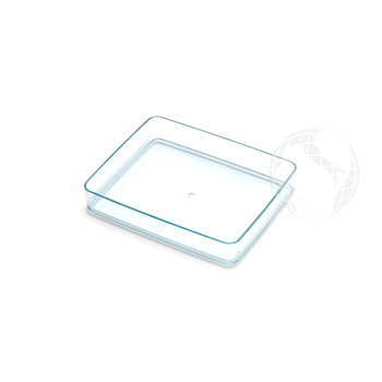 03150220650 Butter box cover, transparent light blue colour